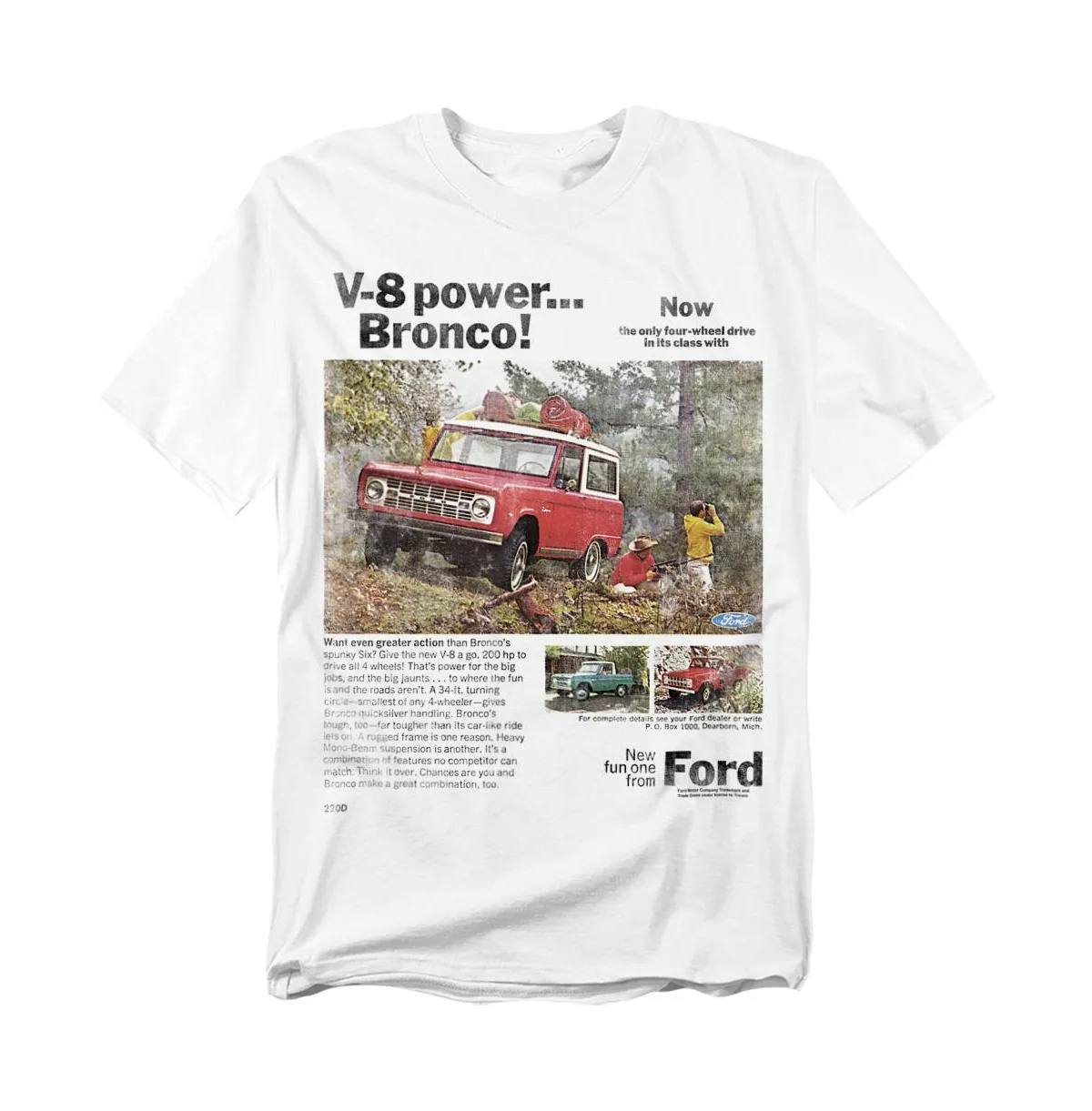Ford Bronco Advert T-Shirt by Mustang