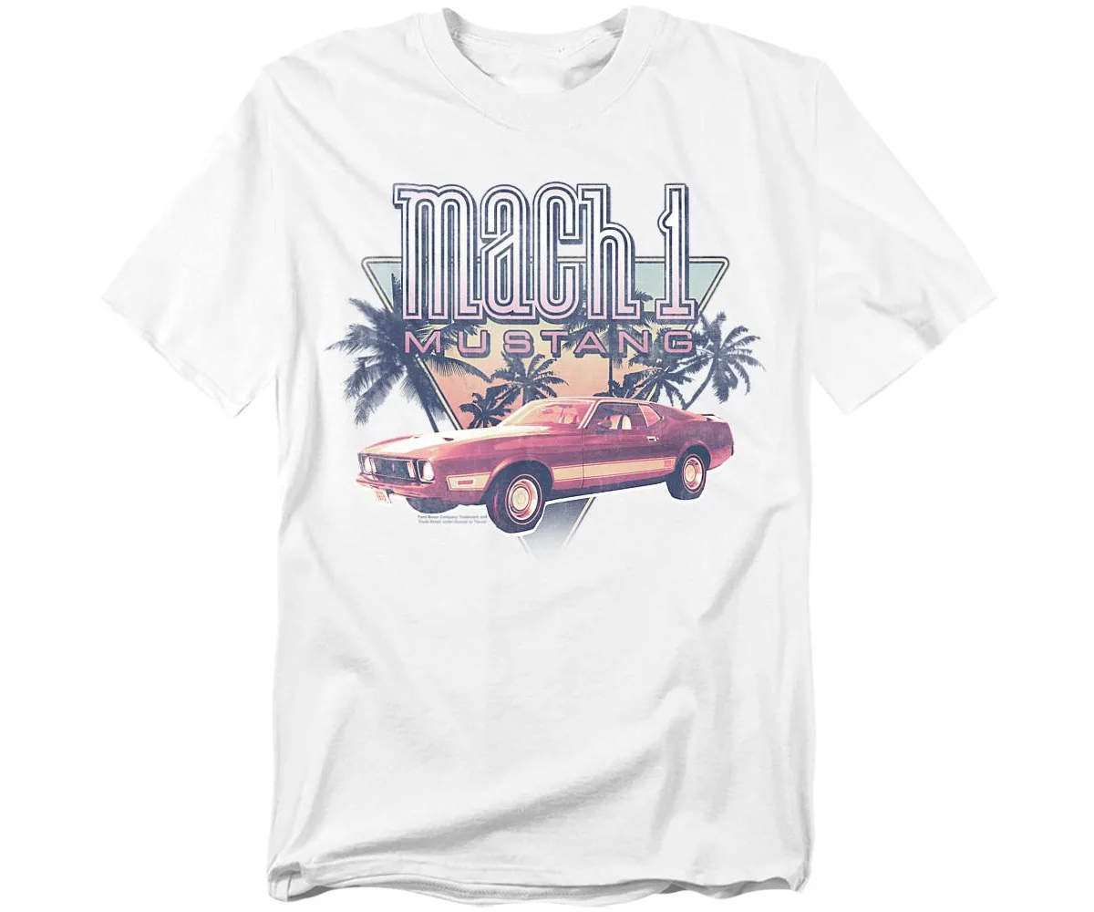 Ford Mach 1 Palm Tree T-Shirt by Mustang