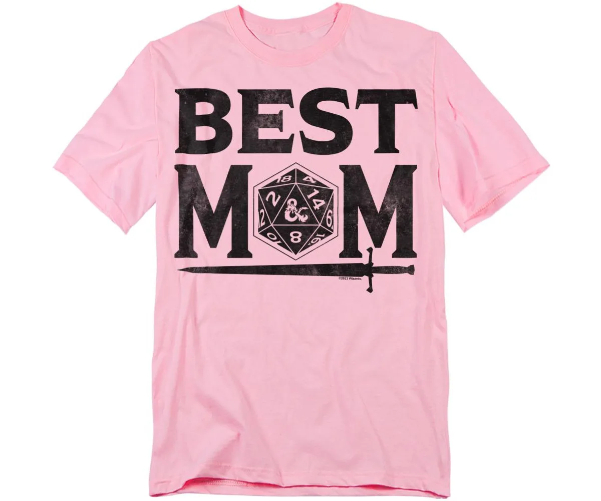 Dungeons Dragons Mother's Day Best Mom D20 Light T-Shirt by D&d