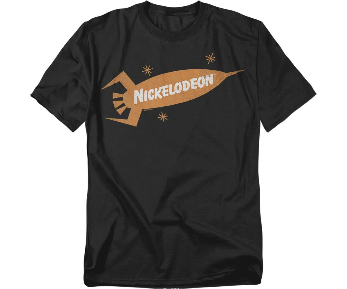 Nickelodeon Brand Nick Retro Rocket Logo T-Shirt by Logovision