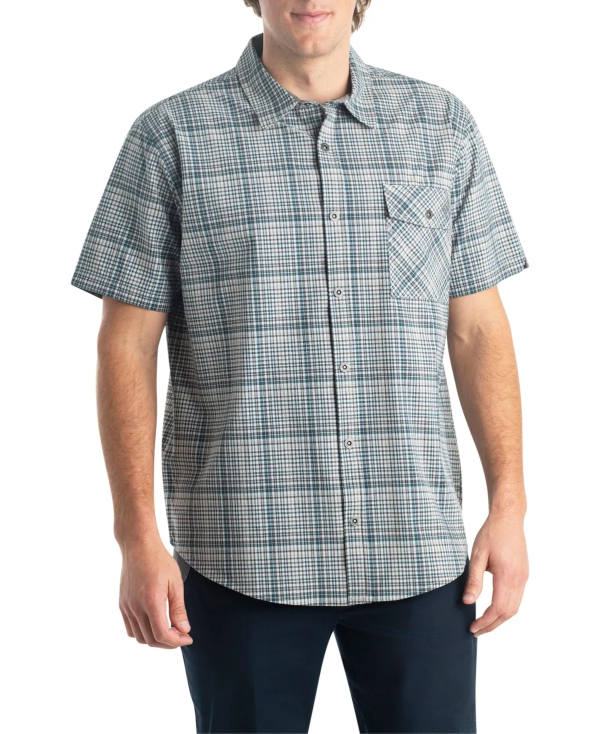 Button Up Moisture Wicking Upf 30+ Short Sleeve Shirt by Legendary Whitetails