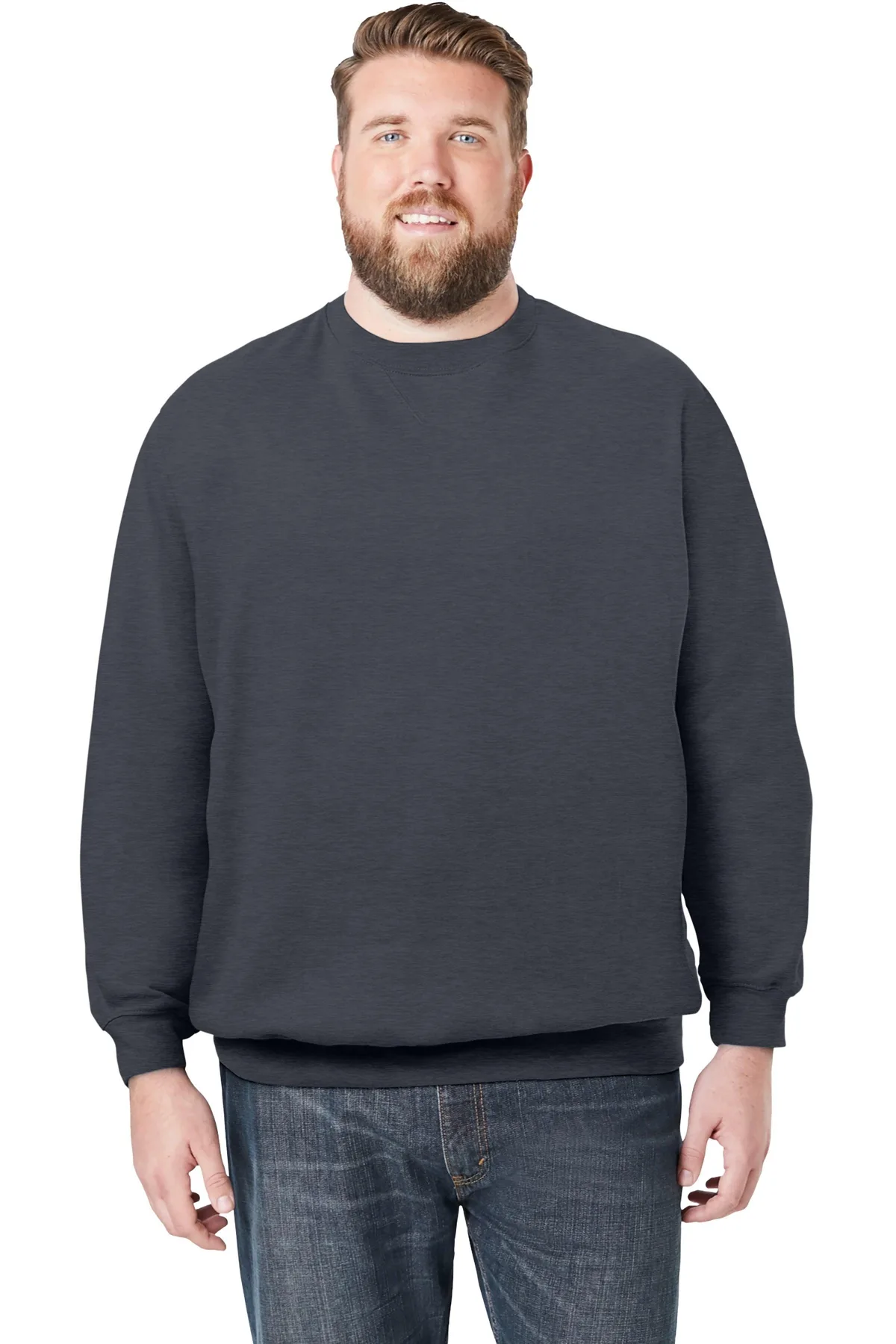 Fleece Crewneck Sweatshirt by Kingsize