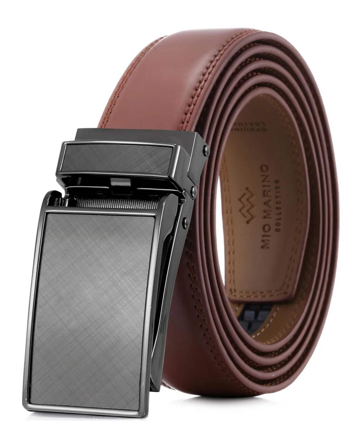 Linxx Designer Ratchet Leather Belt by Mio Marino