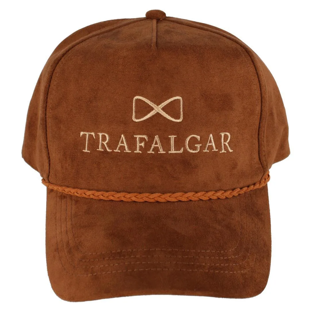 Trafalgar's Faux Suede 5 Panel Cap with Braided Rope by Trafalgar