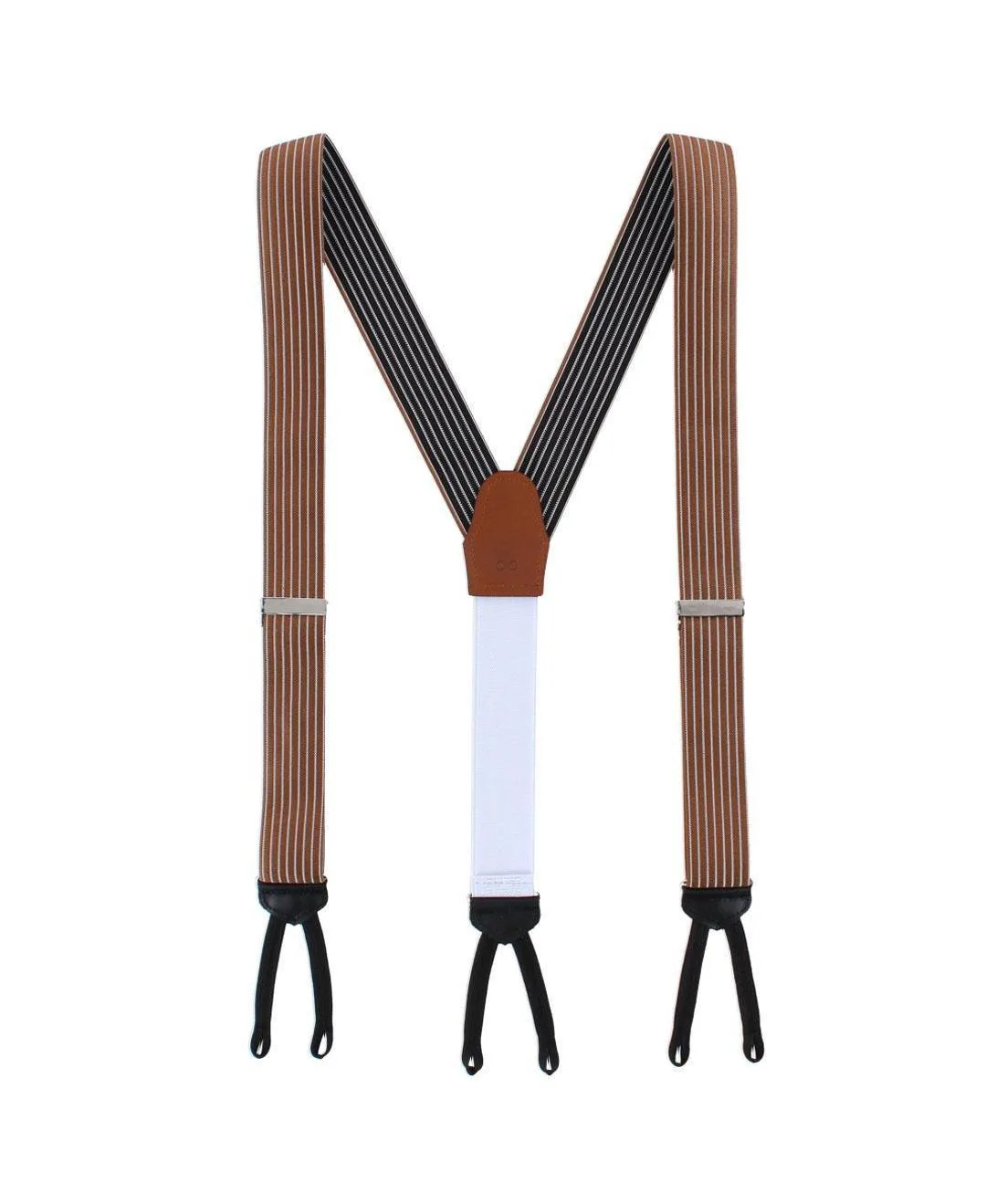 Voltaire Chalk Stripe Formal End Suspenders by Trafalgar