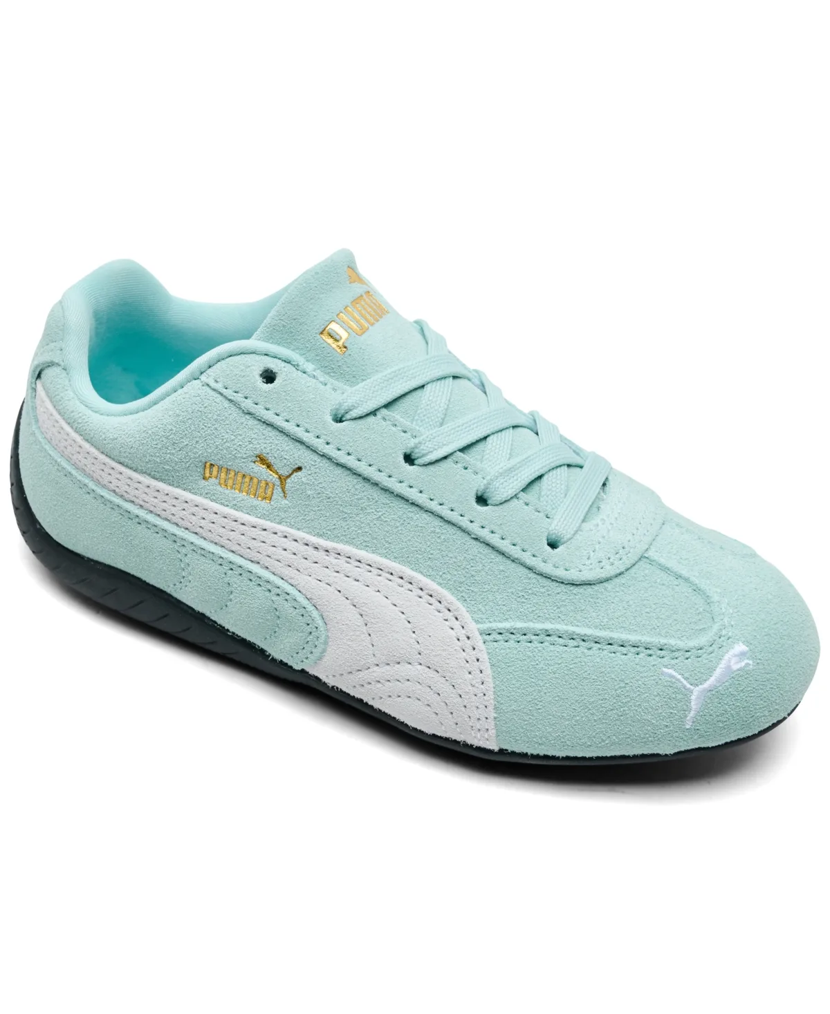 Speedcat Og Retro Suede and Leather Upper Sneakers by Puma
