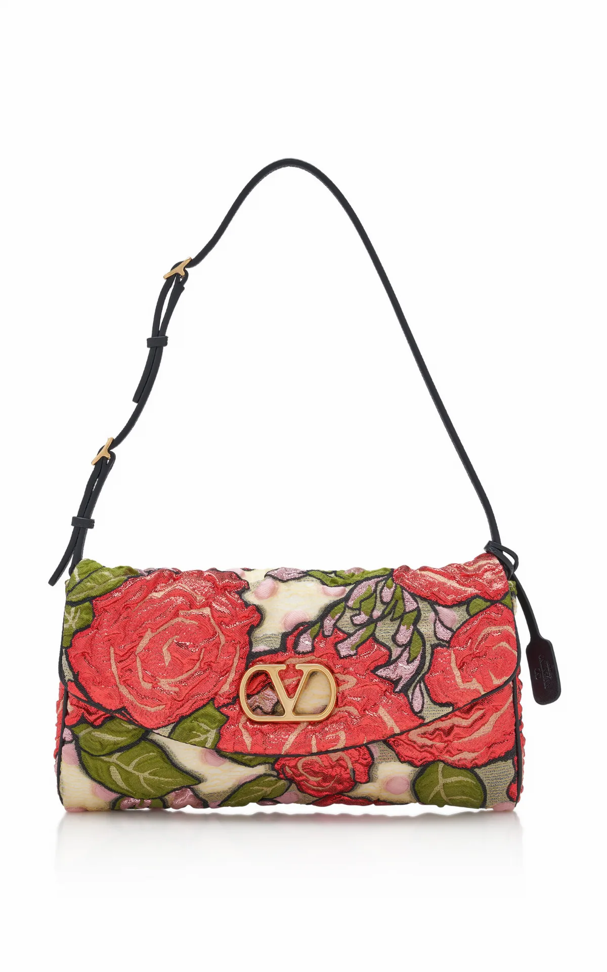 DeVain Small Floral Jacquard Shoulder Bag