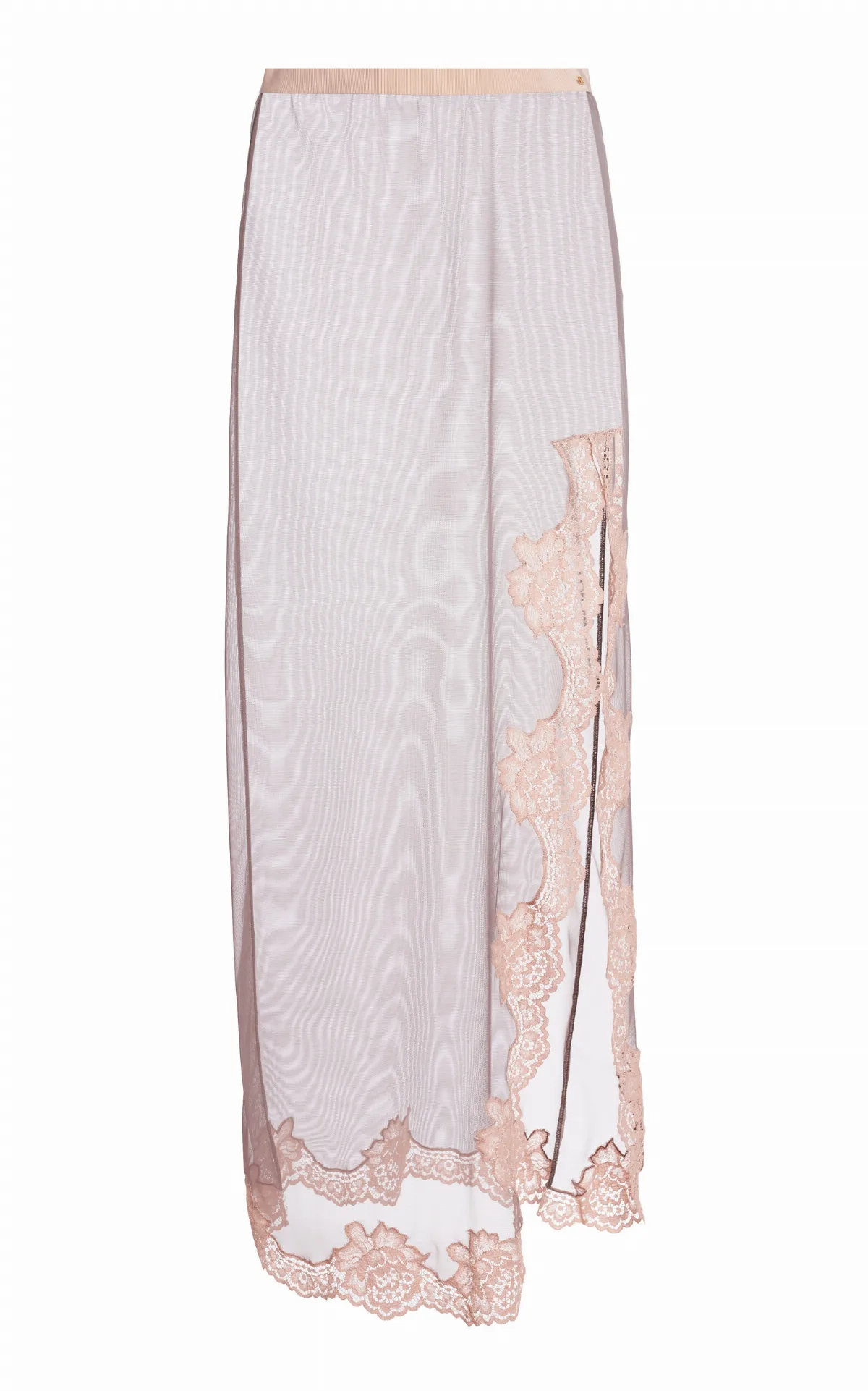 Lace-Trimmed Tulle Maxi Skirt by Valentino Garavani
