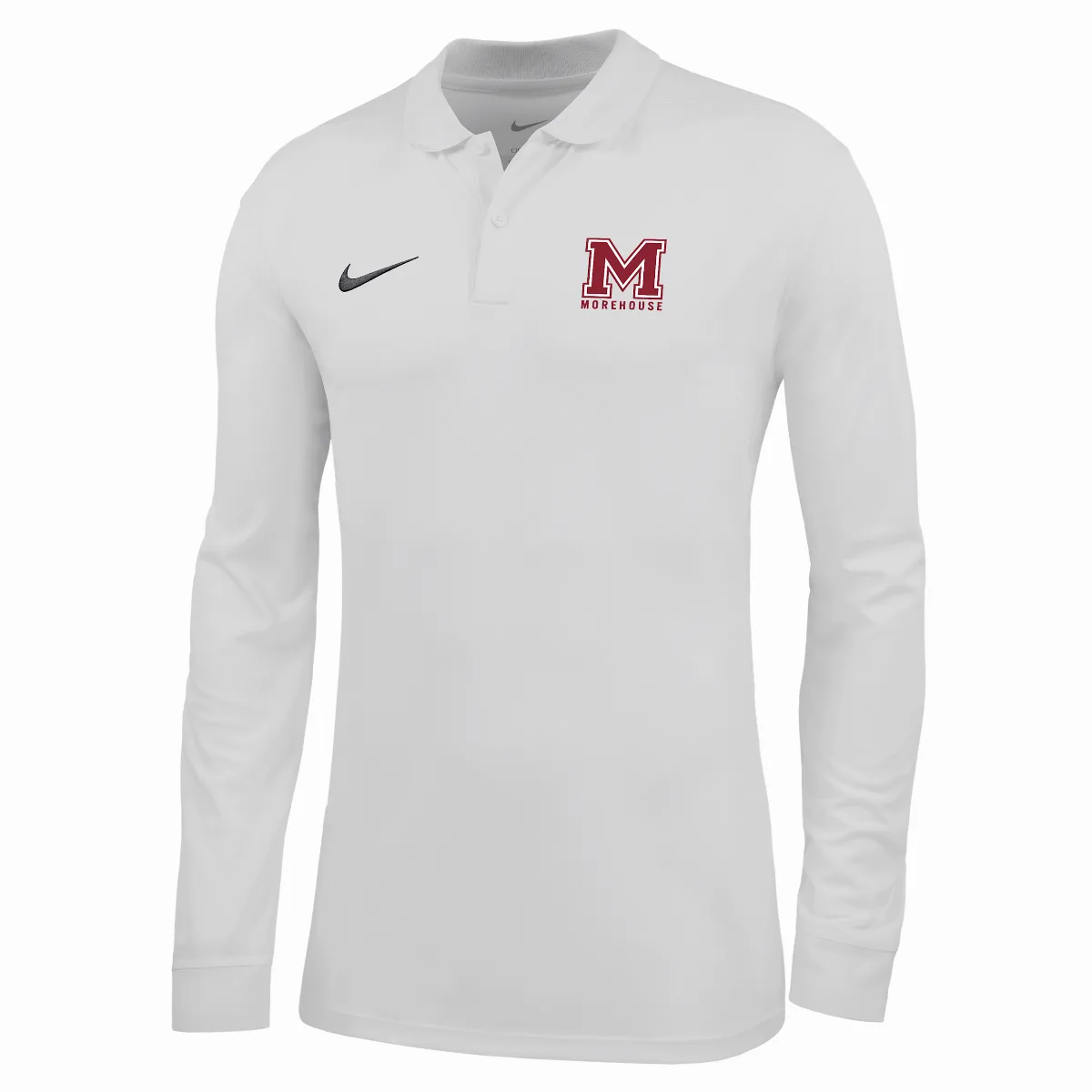 College (morehouse College) Dri-FIT Long-Sleeve Polo by Nike