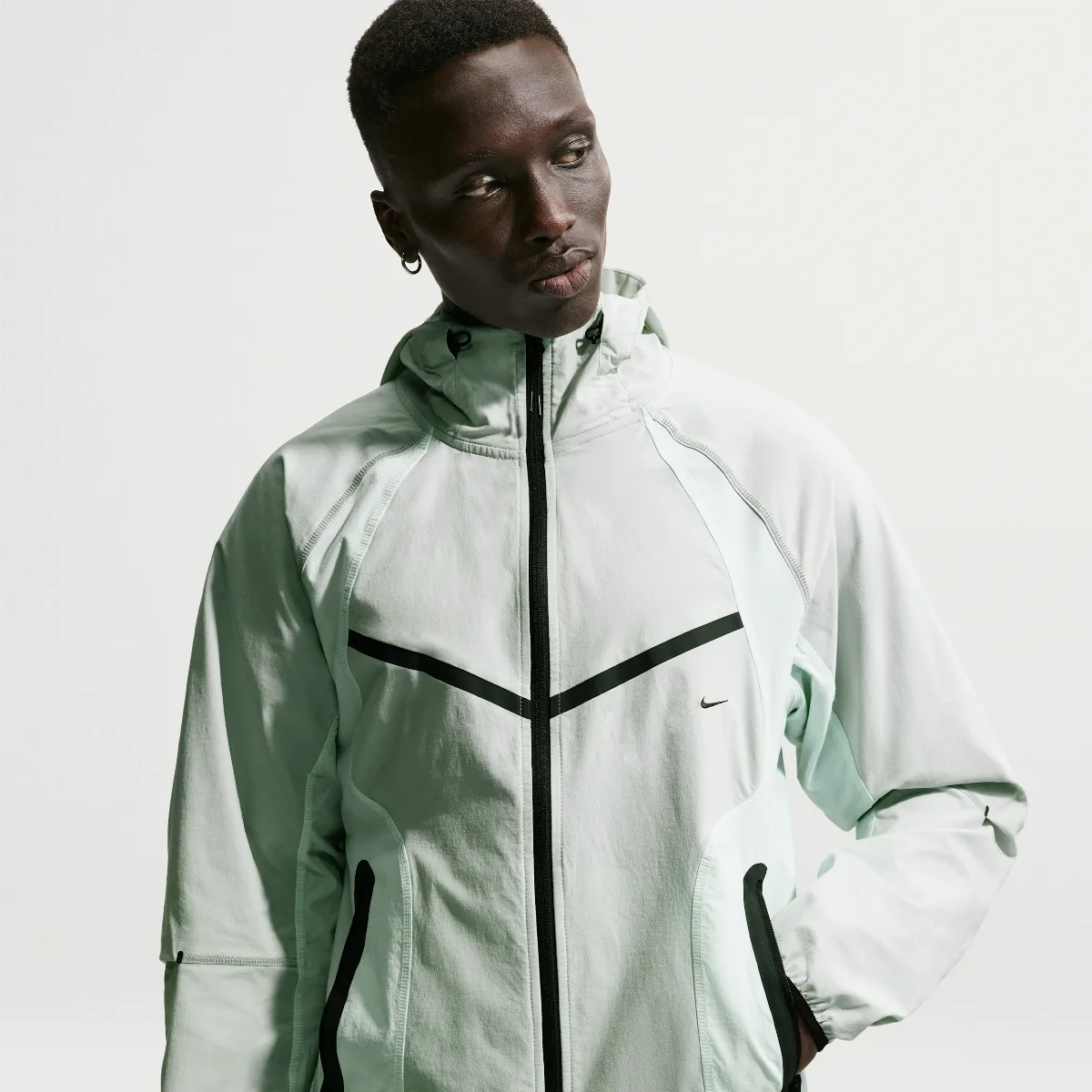 Tech Dri-FIT Woven Full-Zip Color-Block Windrunner Jacket by Nike