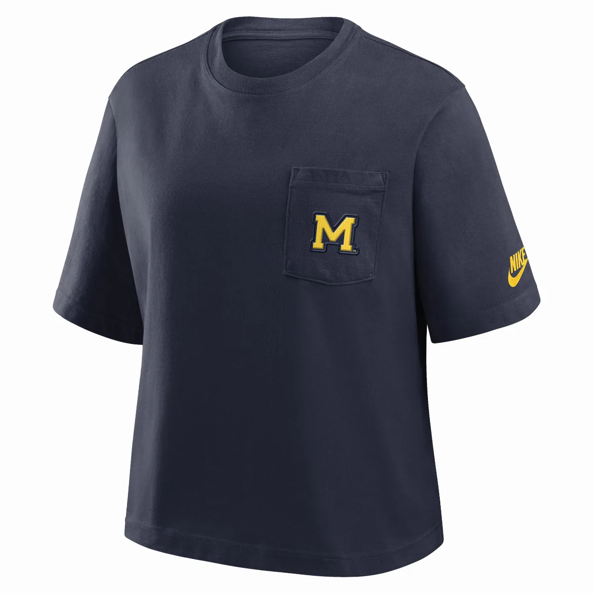Michigan Legacy Pocket Boxy College T-Shirt by Nike