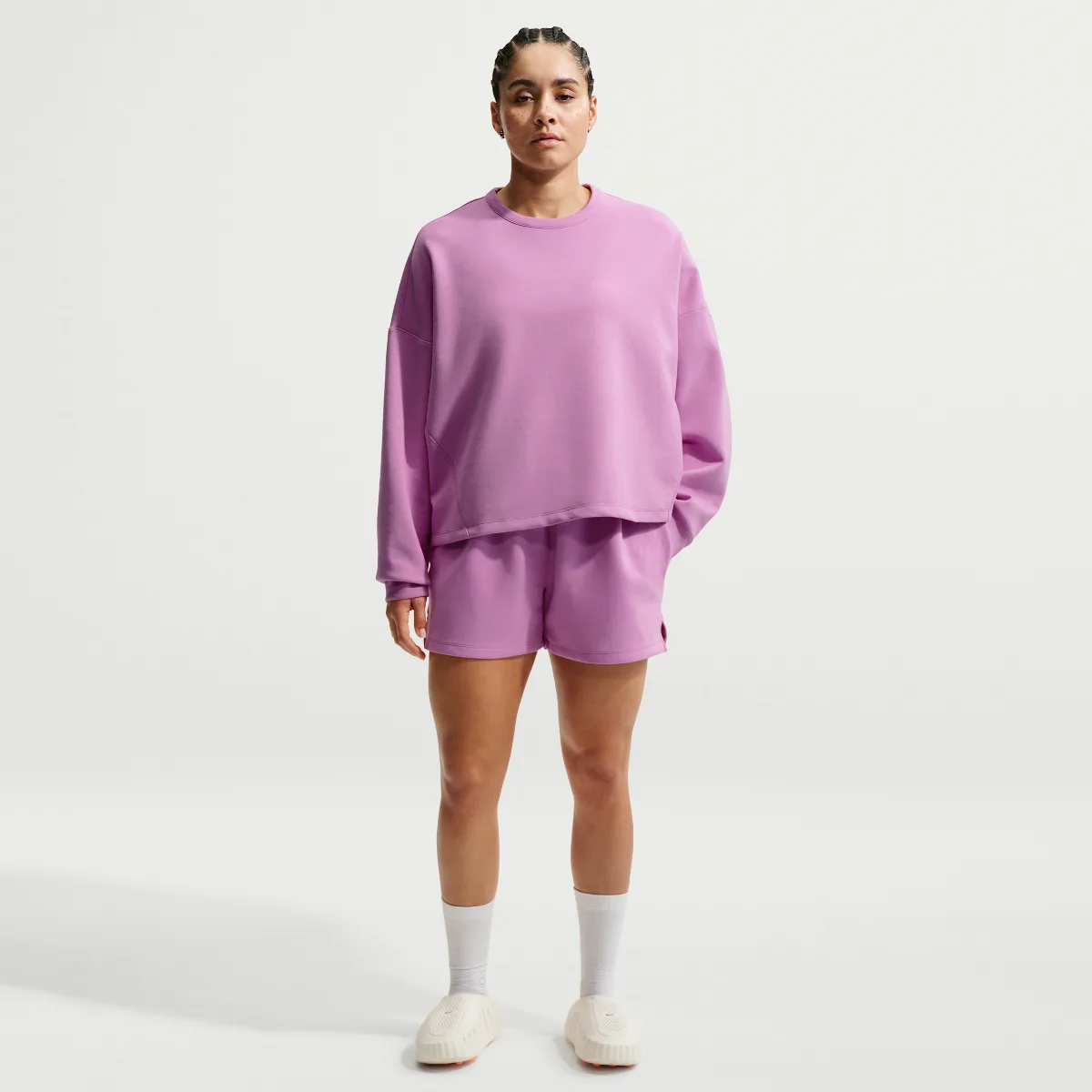 24.7 ImpossiblySoft Dri-FIT Mid-Rise Loose 4" Shorts by Nike