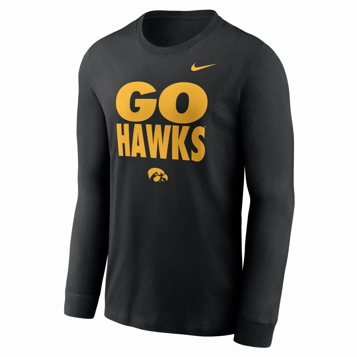 Iowa Sideline Slogan Dri-FIT College Long-Sleeve T-Shirt by Nike
