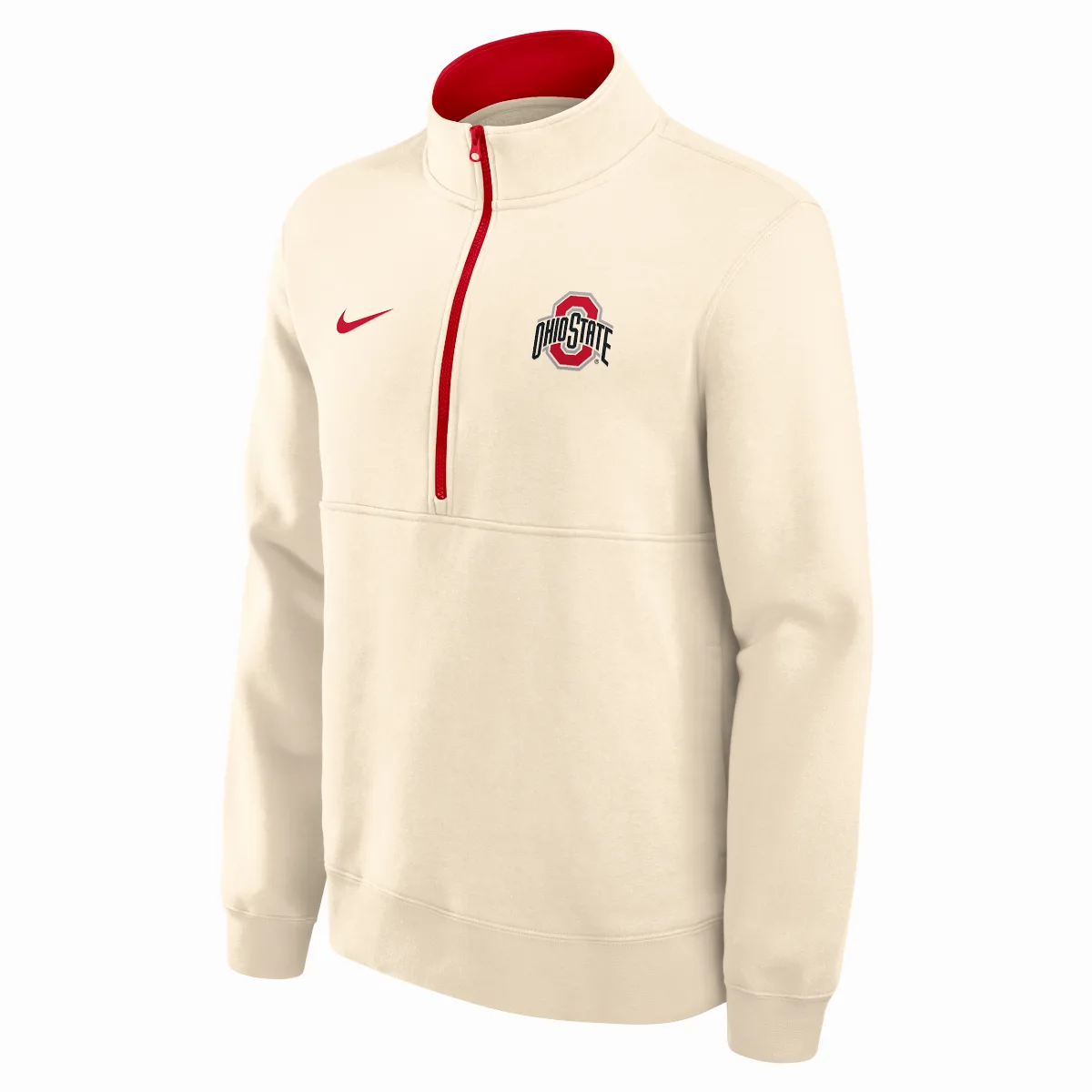 Ohio State Primetime Primary Logo College 1/2-Zip Crew by Nike