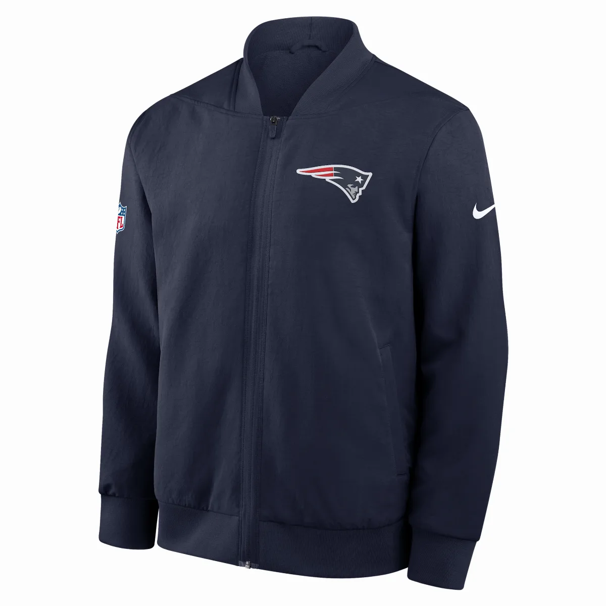 New England Patriots Sideline NFL Full-Zip Bomber Jacket by Nike