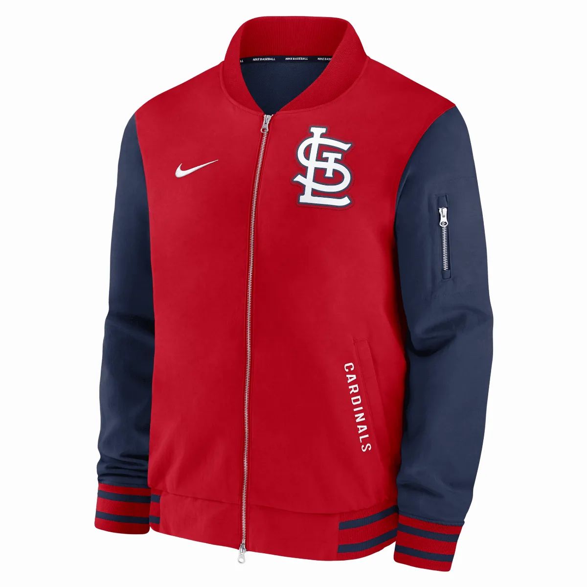 St. Louis Cardinals Authentic Collection Dugout MLB Full-Zip Bomber Jacket