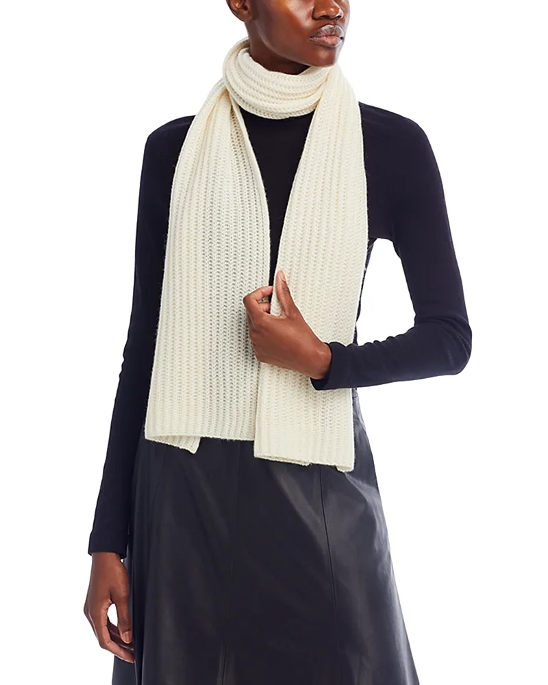 Cashmere Rib Knit Scarf by C By Bloomingdales Cashmere