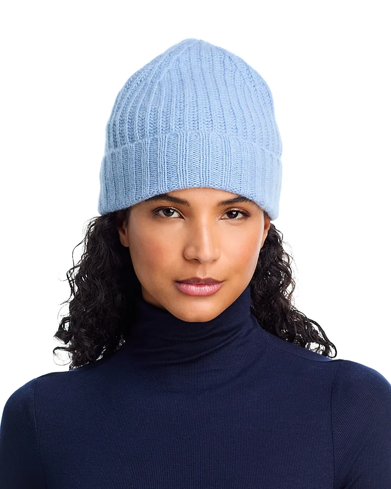 V Fraas Rib Knit Cuff Cashmere Hat by C By Bloomingdales Cashmere