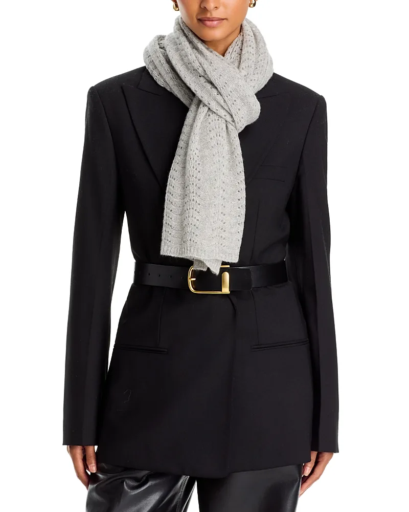 Cashmere Pointelle Oversized Blanket Scarf by C By Bloomingdales Cashmere