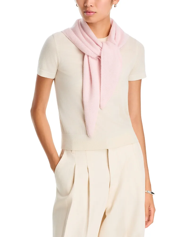 Cashmere Knit Triangle Scarf