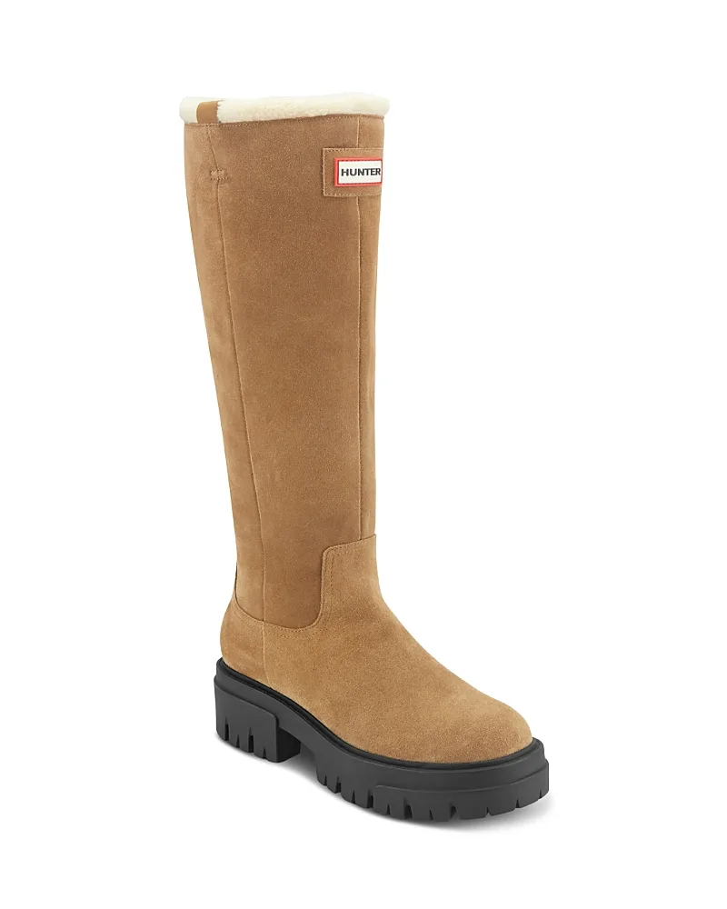 Gianias Suede Waterproof Knee High Boots by Hunter