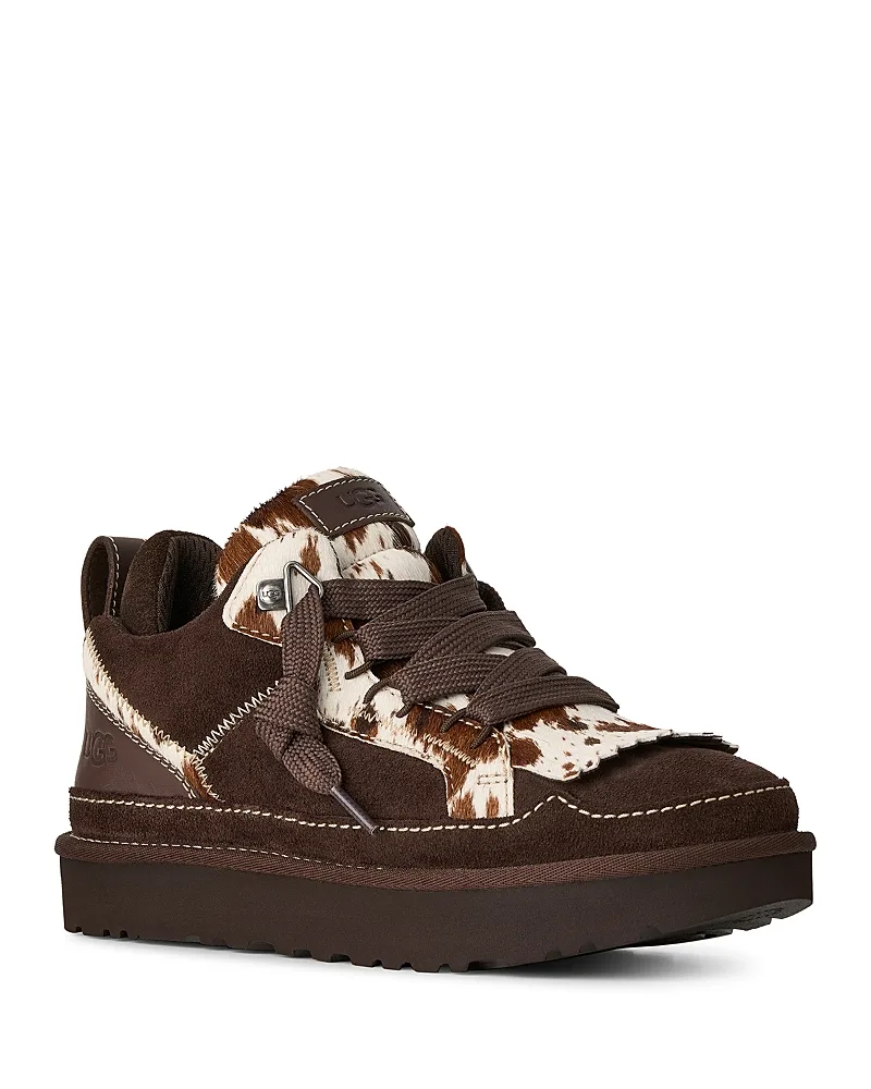 Lowmel Western Suede & Calf Hair Sneakers by UGG