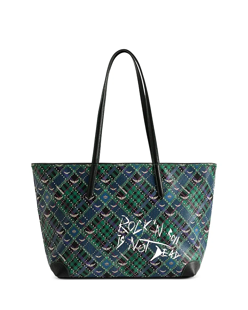 Z Punk Check Shopper Tote by Zadig & Voltaire