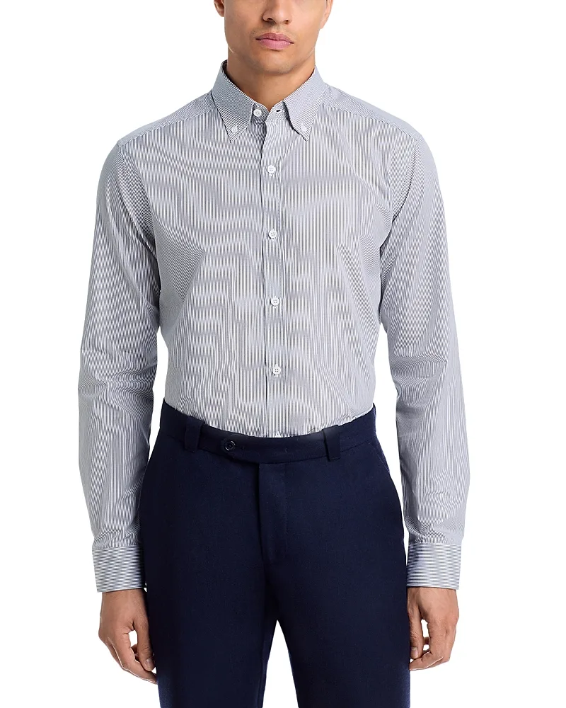 Pencil Stripe Cotton Classic Fit Button Down Shirt by The Mens Store At Bloomingdales