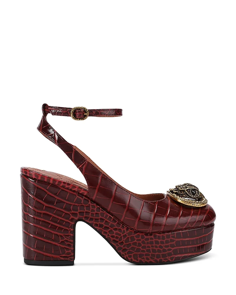 Chelsea Leather Platform Pumps by Kurt Geiger
