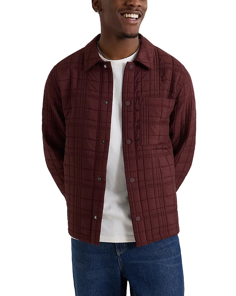 Romer Cotton Blend Quilt Check Pocket Jacket by Wax London