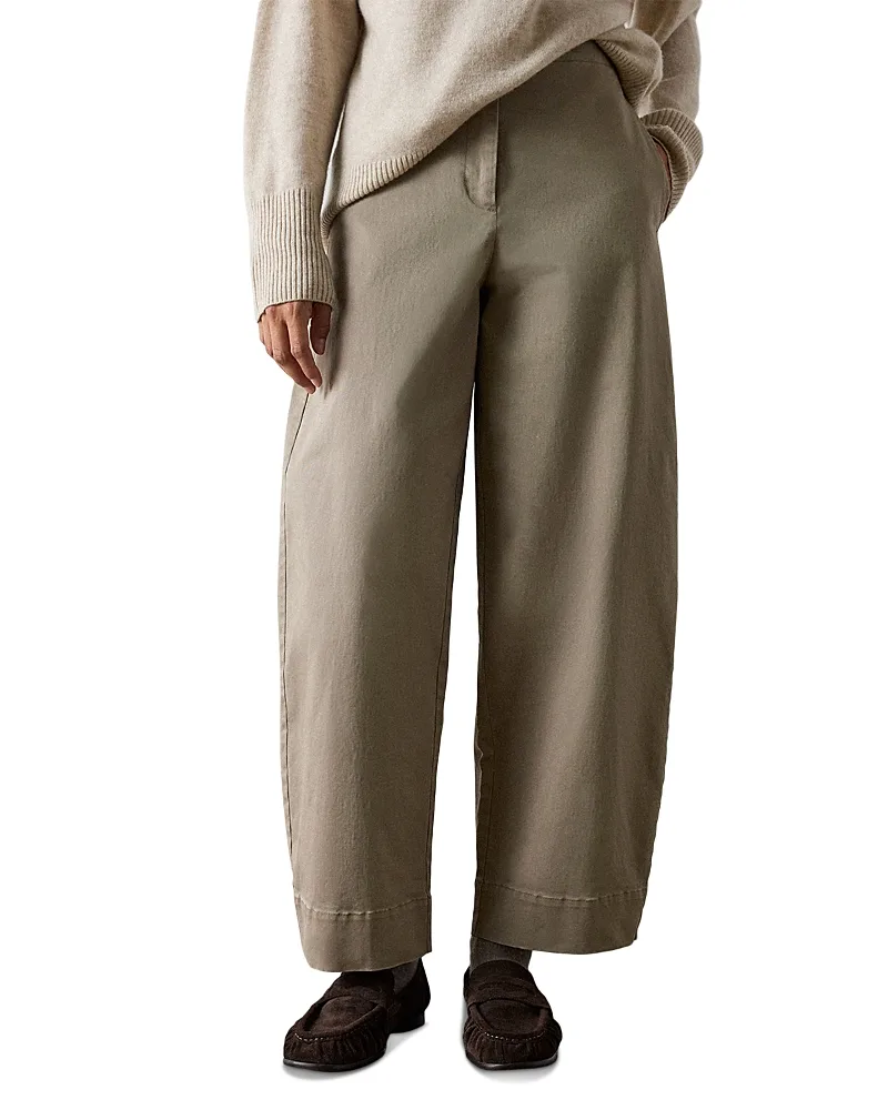 Cotton Stretch Barrel Pants by Whistles