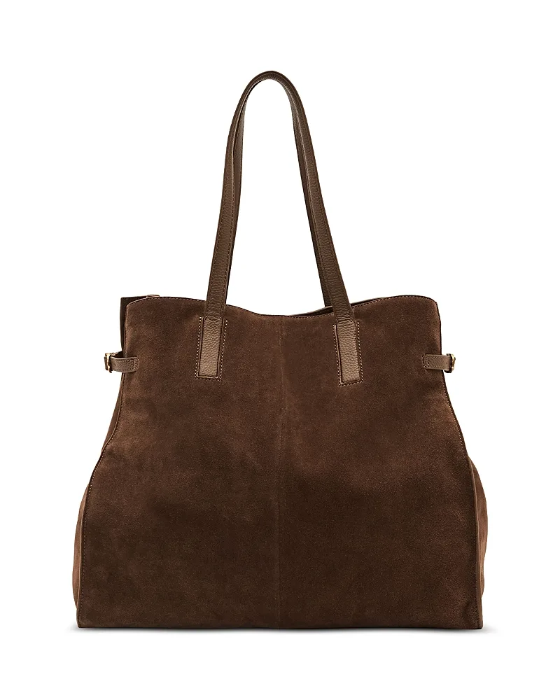 Indigo Oversized Suede Tote by Reiss