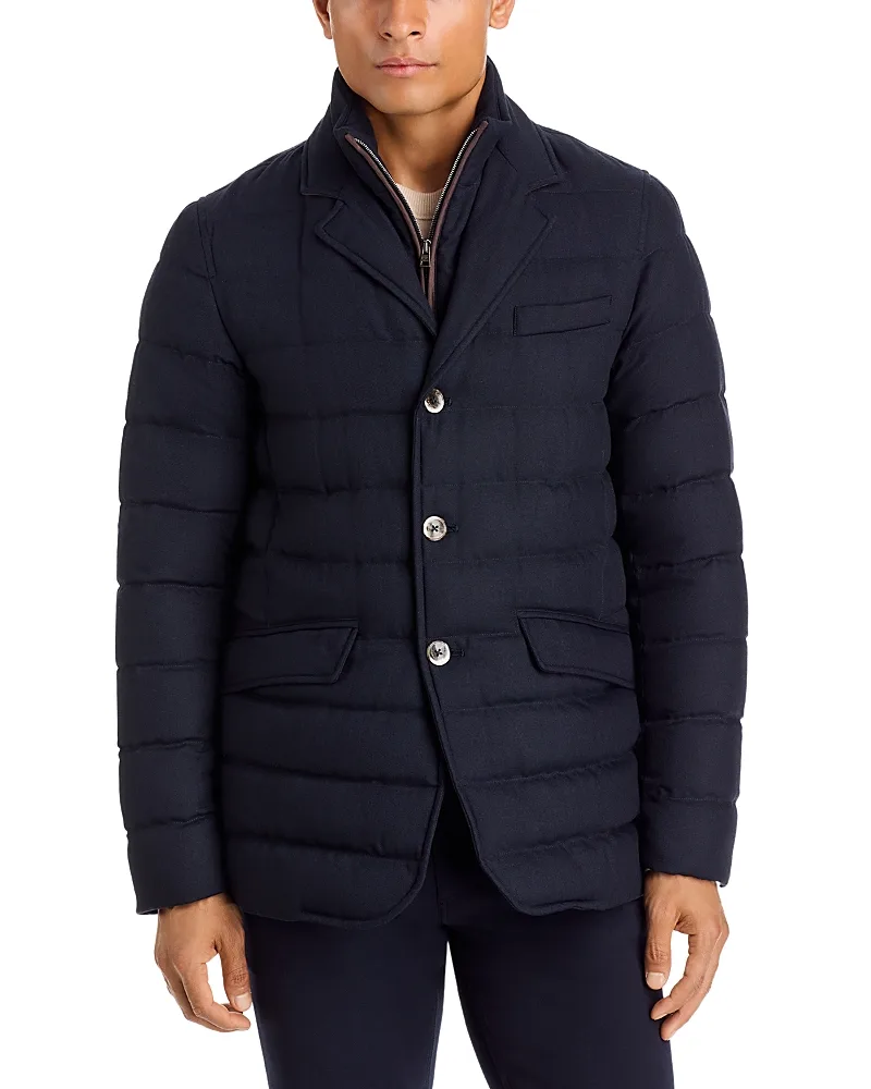 Removable Bib Down Blazer by Herno