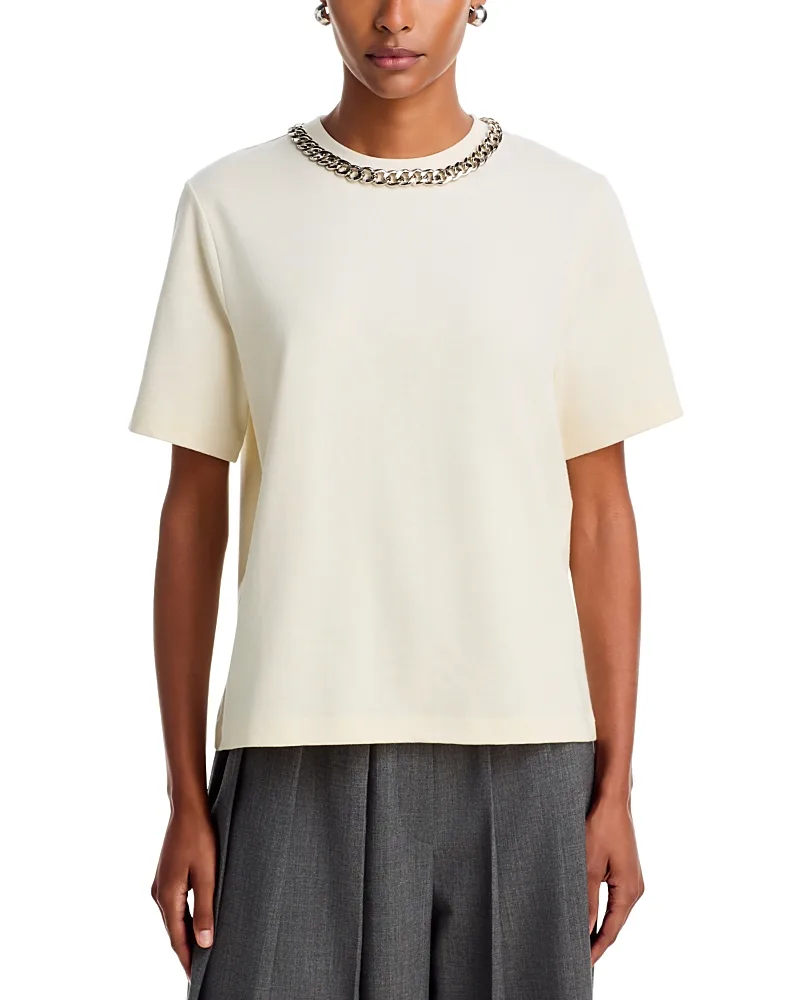 Klaim Cotton Embellished Tee by Essentiel Antwerp