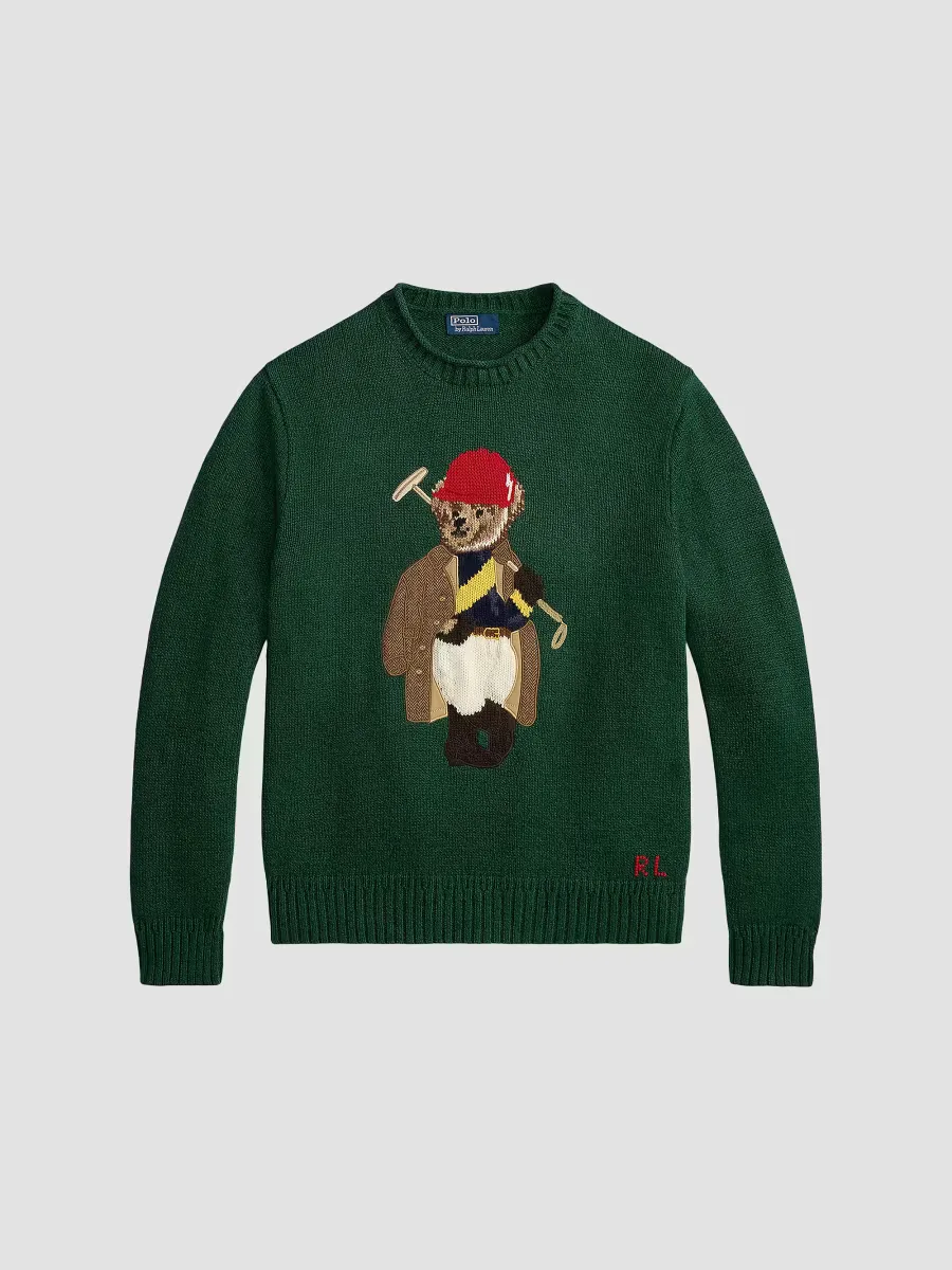 Polo Bear Linen-Cotton Sweater by Polo Ralph Lauren