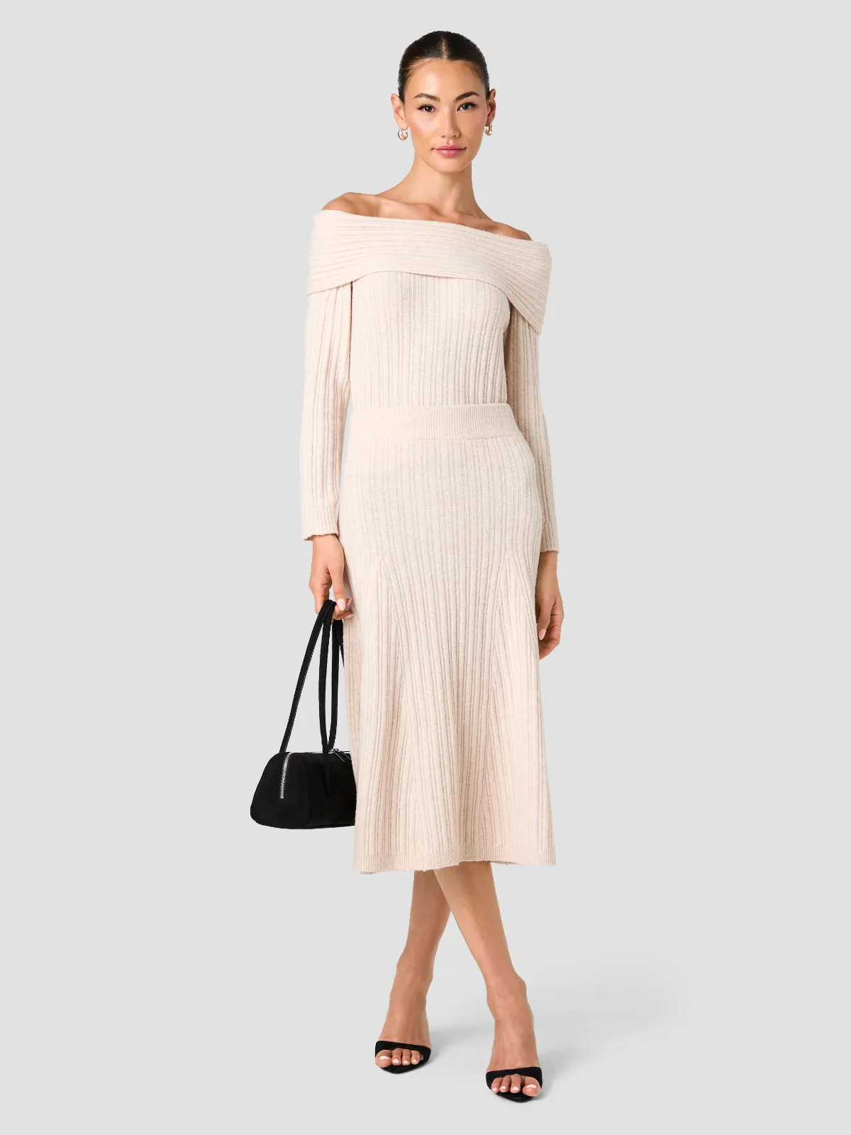 Lucien Knit Pull on Maxi Skirt by French Connection