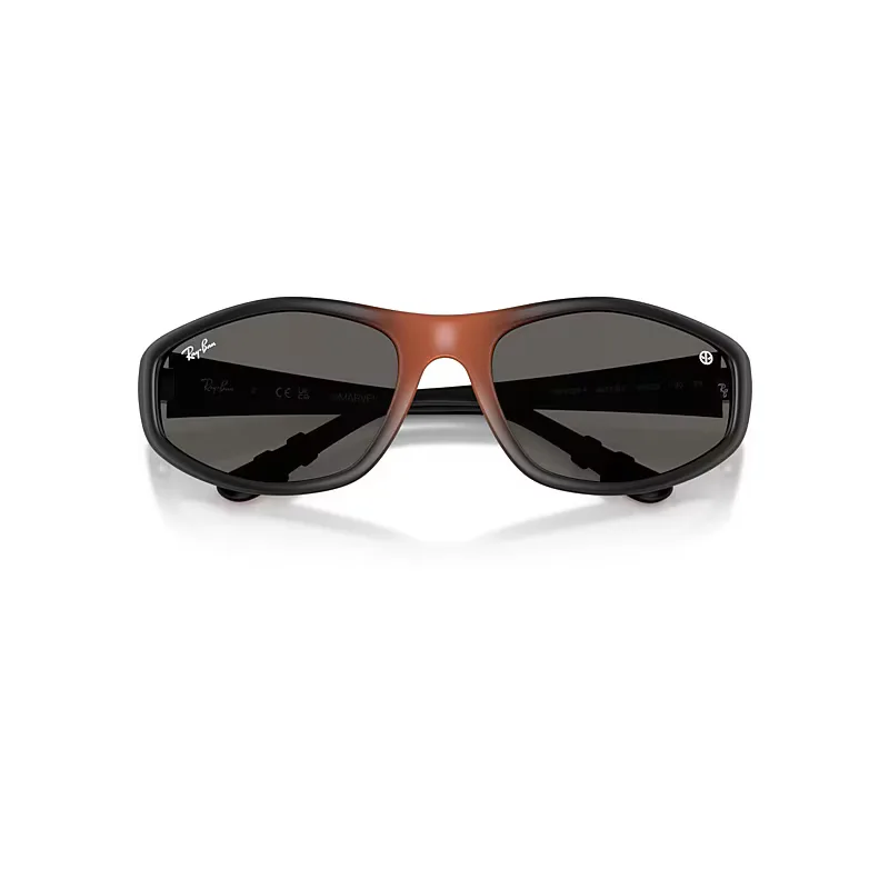 Ray-Ban Marvel Deadpool Rb2228 Sunglasses Black Frame Grey Lenses 59-20 by Ray-Ban