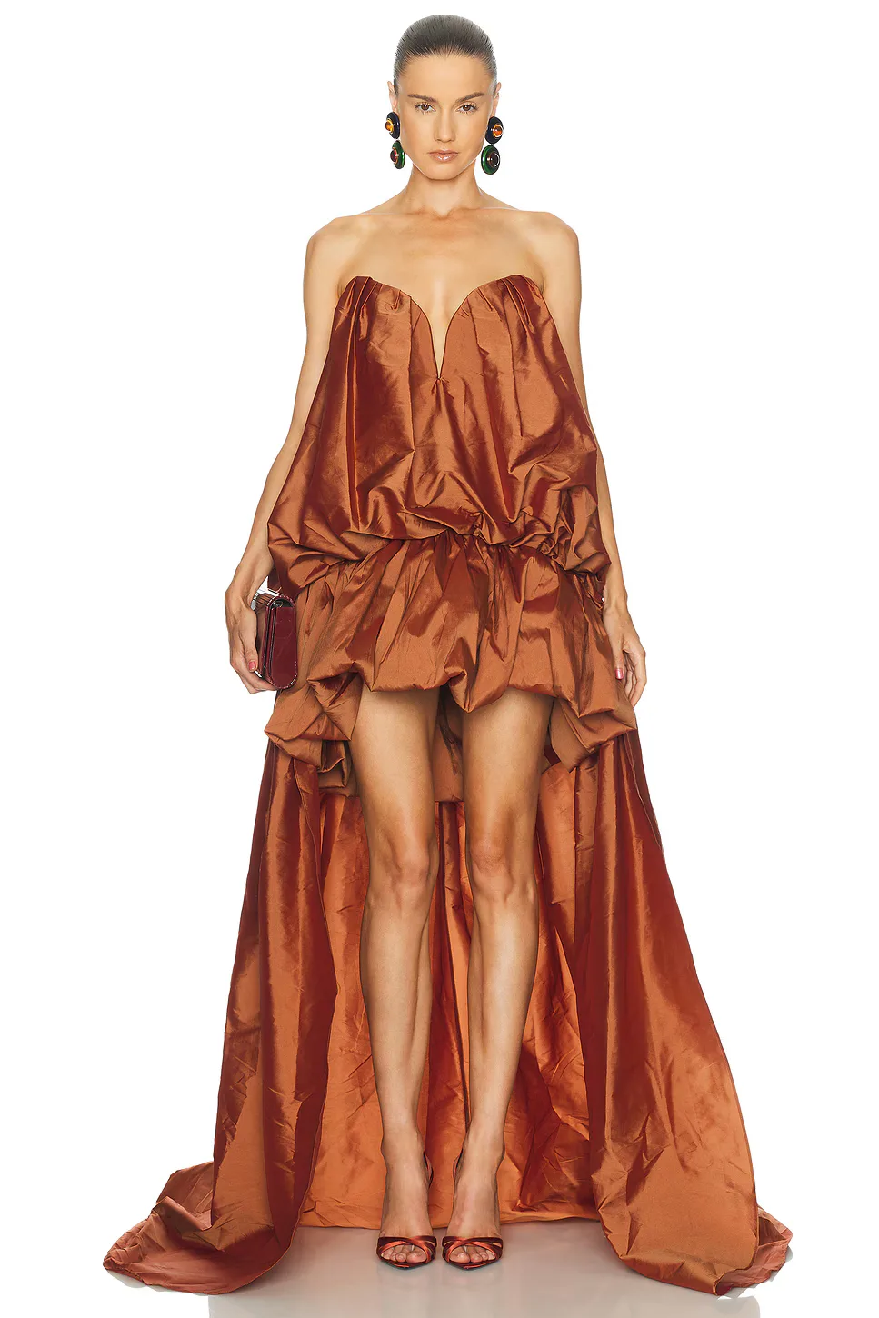 Arlene Draped Runway Gown by Aknvas