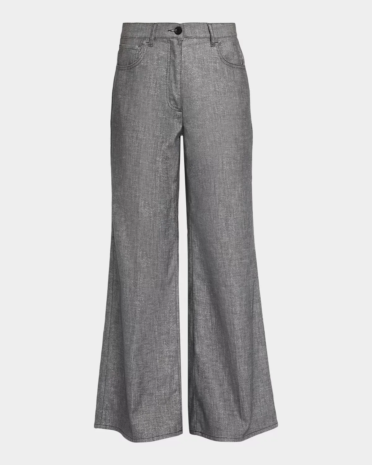 Wide-Leg Cotton-Blend Pants by Peserico