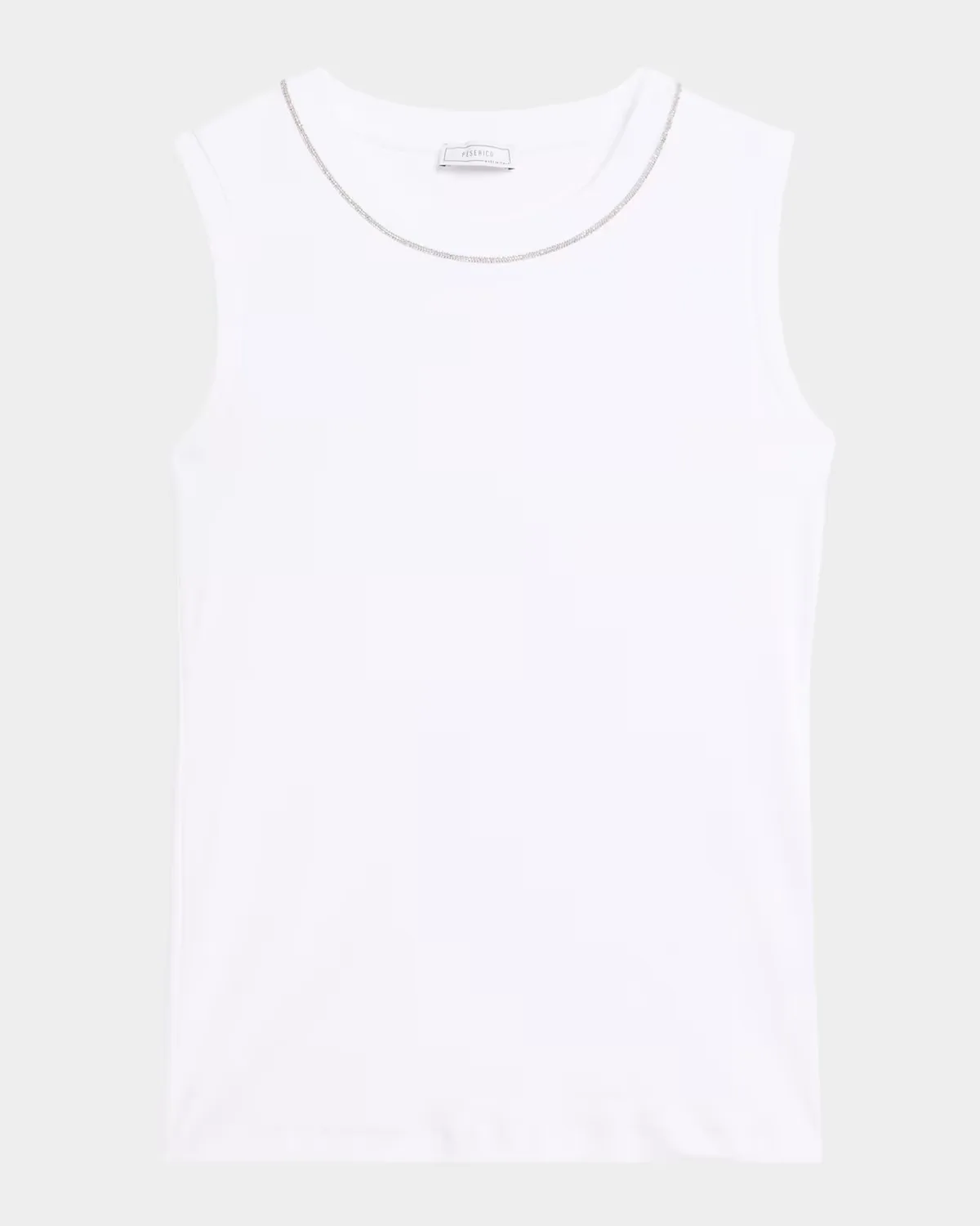Punto Luce Crewneck Rib Knit Top by Peserico
