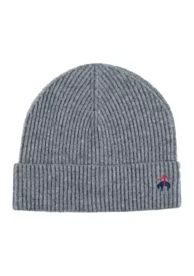 Signature Ribbed Beanie by Brooks Brothers