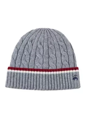 Tennis Striped Beanie by Brooks Brothers