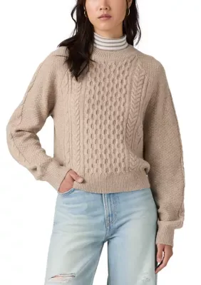 Jolie Cable Knit Crew Neck Sweater by Levi's
