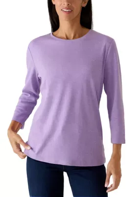 3/4 Sleeve Crew Neck Shirt by Kim Rogers