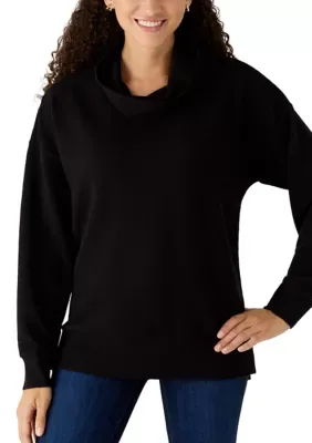 Long Sleeve Ottoman Cowl Neck Sweater by Kim Rogers