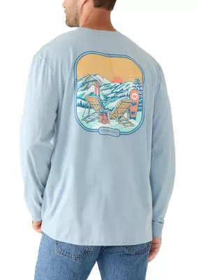 Cotton Long Sleeve Graphic T-Shirt by Crown & Ivy