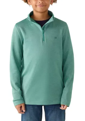 Feeder Striped 1/4 Zip Pullover by Crown & Ivy