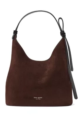 Loop Suede and Crinkle Patent Leather Carryall Bag by kate spade