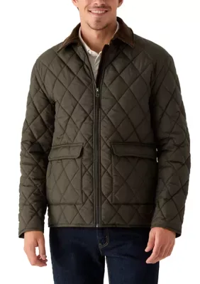 Corduroy Collar Quilted Jacket by Truth by Republic