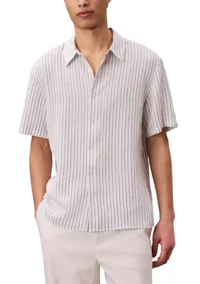 Short Sleeve Striped Shirt by Calvin Klein